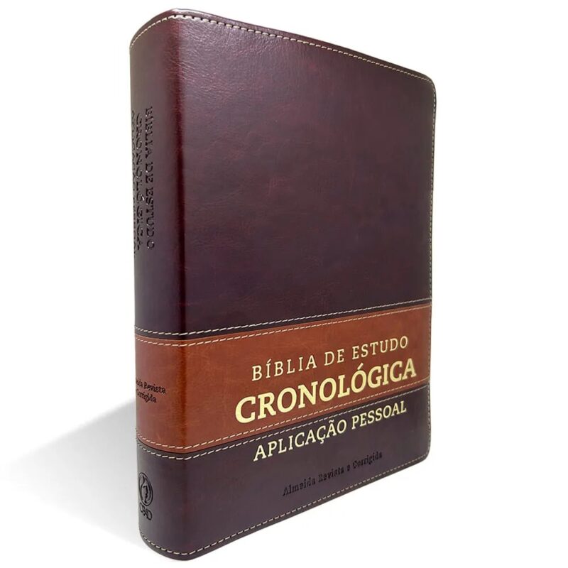 Bíblia de Estudo Cronológica | ARC | Marrom Escuro