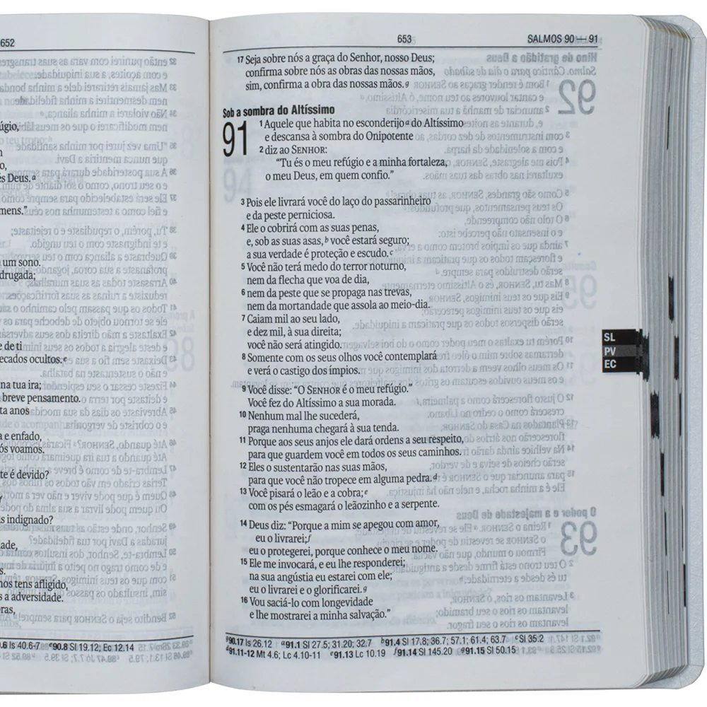 Bíblia Sagrada Letra Grande | NAA | Branca | Edição Casamento