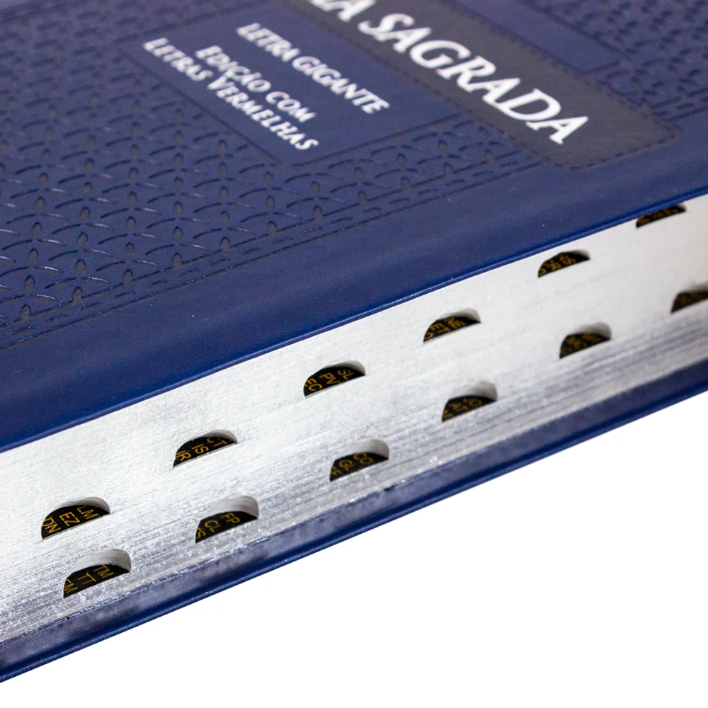 Bíblia Letra Gigante | ARC | Azul Arabesco