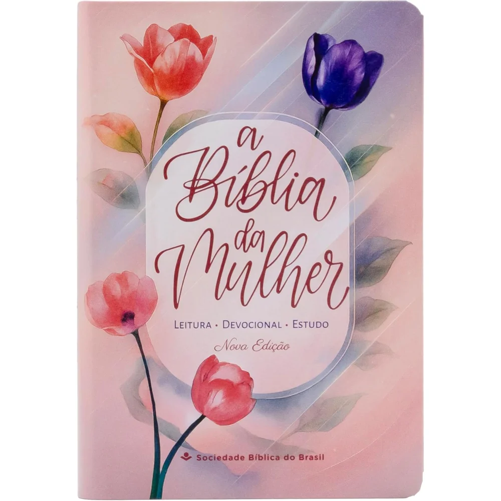 A Bíblia da Mulher | Média | ARC | Impressa Tulipa Azul | Sem Caixa
