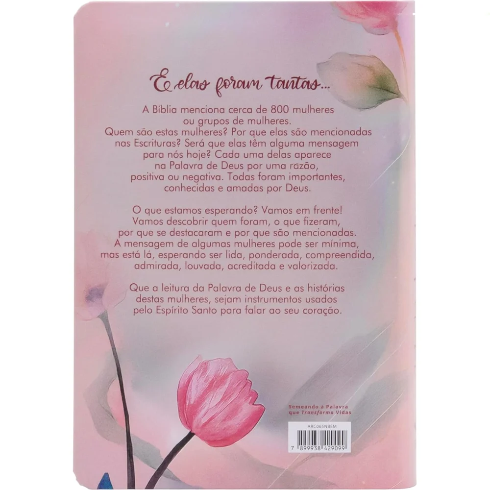 A Bíblia da Mulher | Média | ARC | Impressa Tulipa Azul | Sem Caixa
