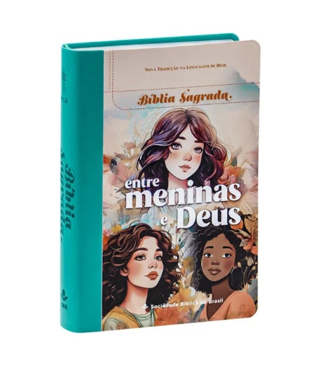 Bíblia de Estudo | Entre Meninas e Deus | NTLH | Capa Meninas