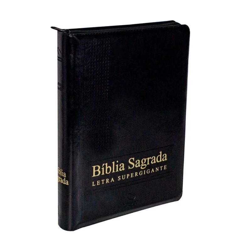 Bíblia Letra Supergigante | NAA | Zíper | Preta