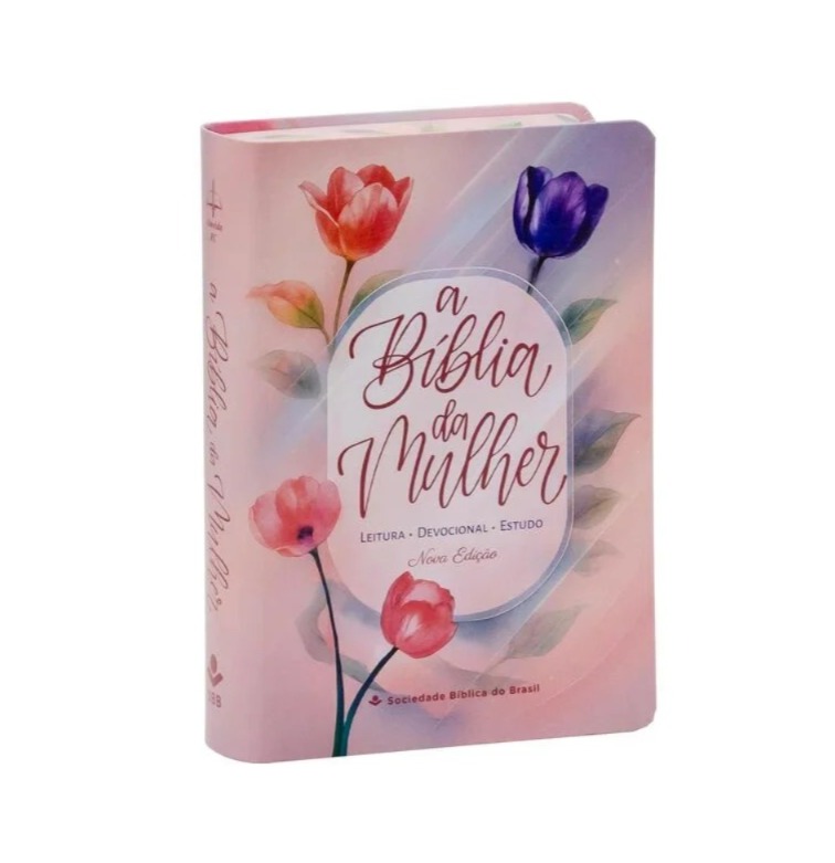 A Bíblia da Mulher | Média | ARC | Impressa Tulipa Azul | Sem Caixa