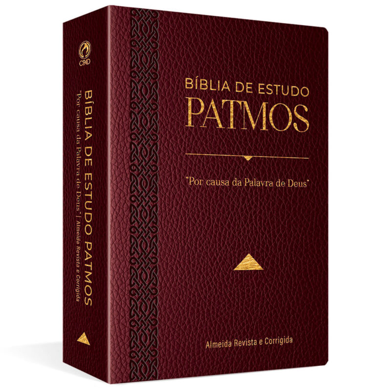 Bíblia de Estudo Patmos | Grande | ARC | Vinho