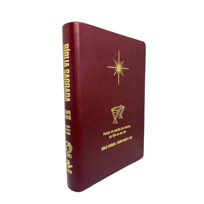 Bíblia Letra Grande | ARC | Vinho Capa Natal