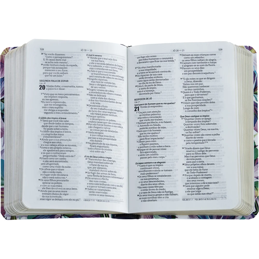 Biblia Edição de Bolso | NAA | Flor Roxa