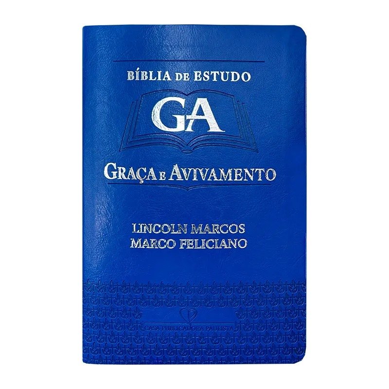 Bíblia de Estudo Graça e Avivamento | ARC | Azul