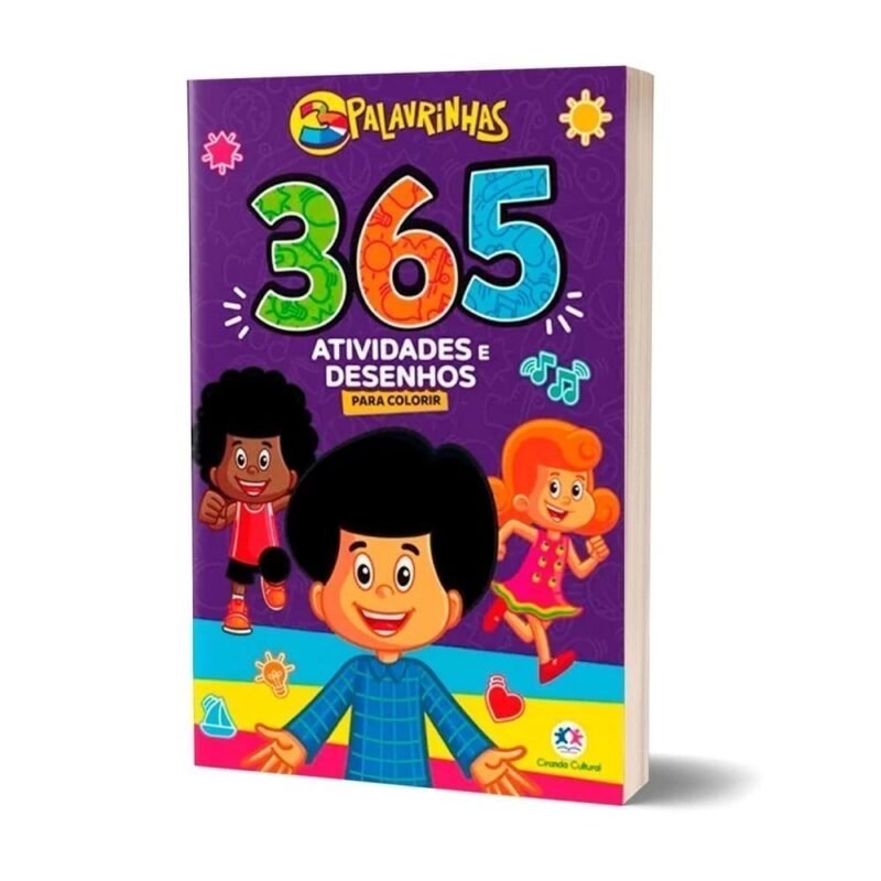 Livro infantil | 365 Atividades e Desenhos Para Colorir | 3 Palavrinhas